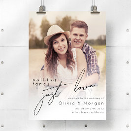 モダン写真の結婚ようこそ記号 ポスター