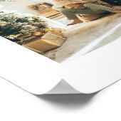 モダン写真エレガントコラージュ白黒 ポスター (角)