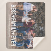 モダン写真エレガント家族 シェルパブランケット (正面)