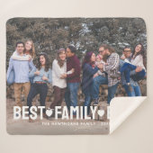 モダン写真エレガント家族 シェルパブランケット (正面(横))