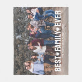 モダン写真エレガント家族 フリースブランケット (正面)