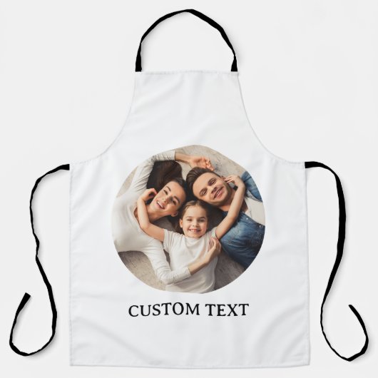 モダン写真カスタムシェフギフトかわいいギフト エプロン (正面)