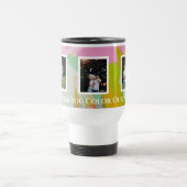 モダン写真カラフルコラージュおばあちゃんタンブラー トラベルマグ (中央)