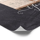 モダン写真ギフトカスタム文字黒板テーマ ポスター (角)