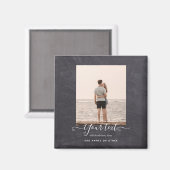 モダン写真ギフトカスタム文字黒板テーマ マグネット (正面/裏面)