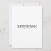 モダン写真ギフト サンキューカード (裏面)