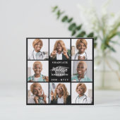 モダン写真コラージュパーソナライズされた卒業 案内状 (スタンド正面)