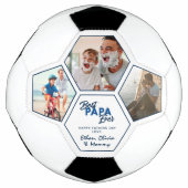 モダン写真コラージュ最高のパパEver サッカーボール (正面)