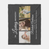 モダン写真コラージュ記念館3 フリースブランケット (正面)