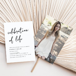 モダン写真シンプルお祝い記念碑 招待状