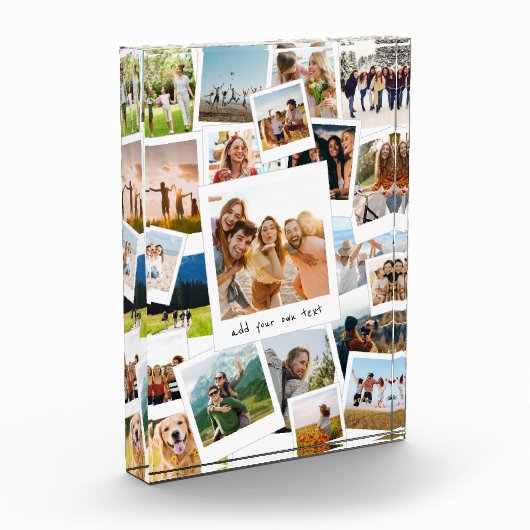 モダン写真スクラップブックコラージフォトブロック フォトブロック (左)