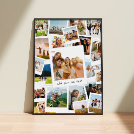 モダン写真スクラップブックフォトコラージュ ポスター