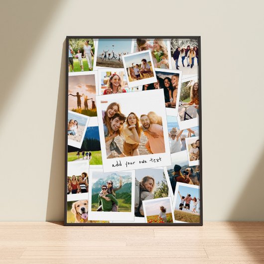 モダン写真スクラップブックフォトコラージュ ポスター