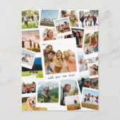 モダン写真スクラップブックフォトコラージュ ポストカード (正面)