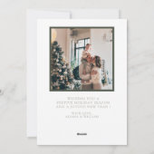 モダン写真テンプレート付きクリスマスカード シーズンカード (裏面)