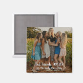 モダン写真パーソナライズされた友最高の達が永遠に マグネット (正面/裏面)