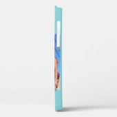 モダン写真モノグラム | ブルー Case-Mate iPhoneケース (裏面 / 左)