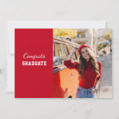 モダン写真卒業2025 招待状 (裏面)