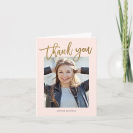 モダン写真卒業 サンキューカード