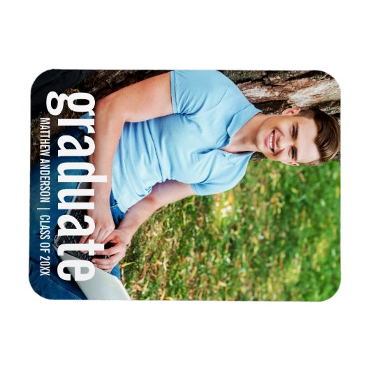 モダン写真卒業 マグネット (横)