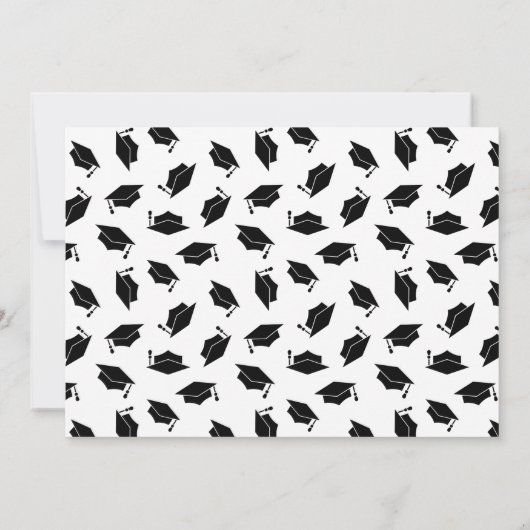 モダン写真卒業 招待状 (裏面)