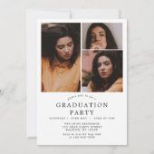 モダン写真卒業 招待状 (裏面)