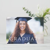 モダン写真卒業 案内状 (スタンド正面)