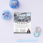 モダン写真実在不動産業者カスタム チラシ (シングル)