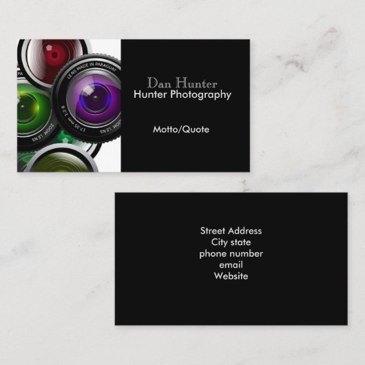 モダン写真家名刺 名刺 (正面/裏面)