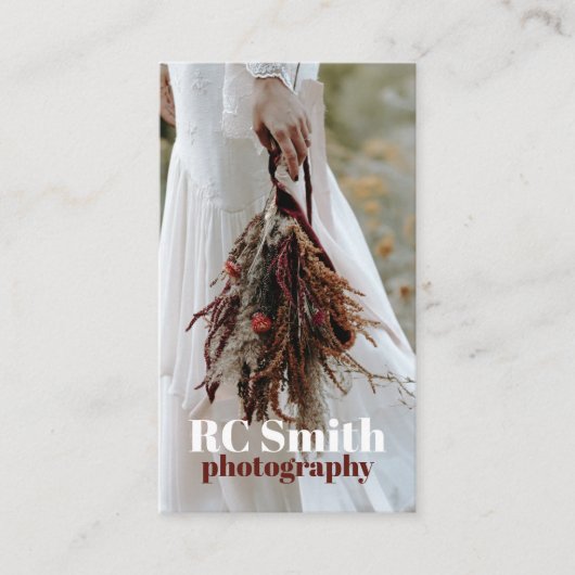 モダン写真家名刺 名刺 (正面)