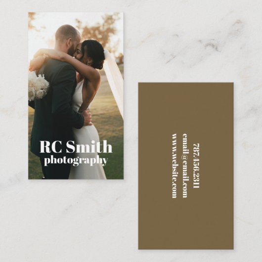 モダン写真家名刺 名刺 (正面/裏面)