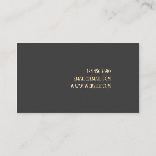 モダン写真家名刺 名刺 (裏面)