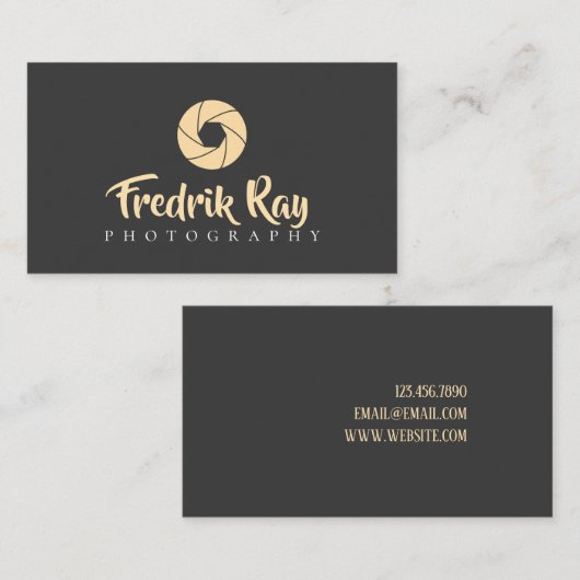 モダン写真家名刺 名刺 (正面/裏面)