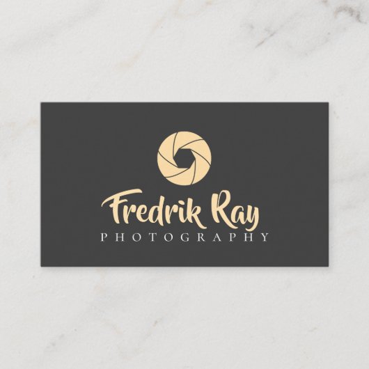 モダン写真家名刺 名刺 (正面)