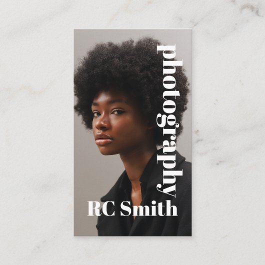 モダン写真家名刺 名刺 (正面)