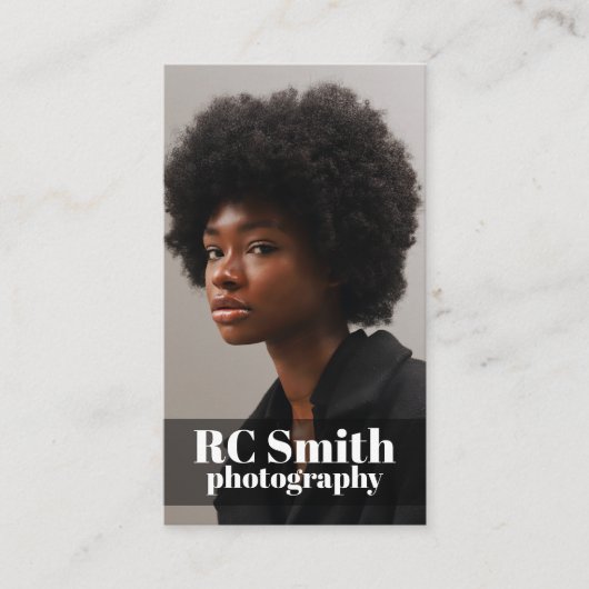 モダン写真家名刺 名刺 (正面)