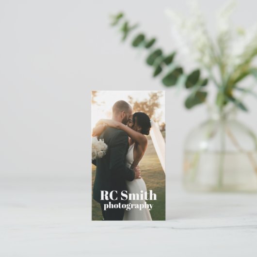 モダン写真家名刺 名刺 (スタンド正面)