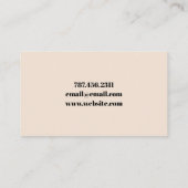 モダン写真家名刺 名刺 (裏面)