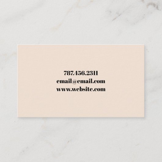 モダン写真家名刺 名刺 (裏面)