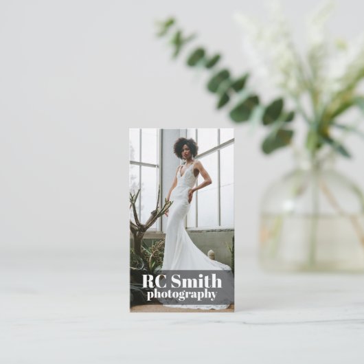 モダン写真家名刺 名刺 (スタンド正面)