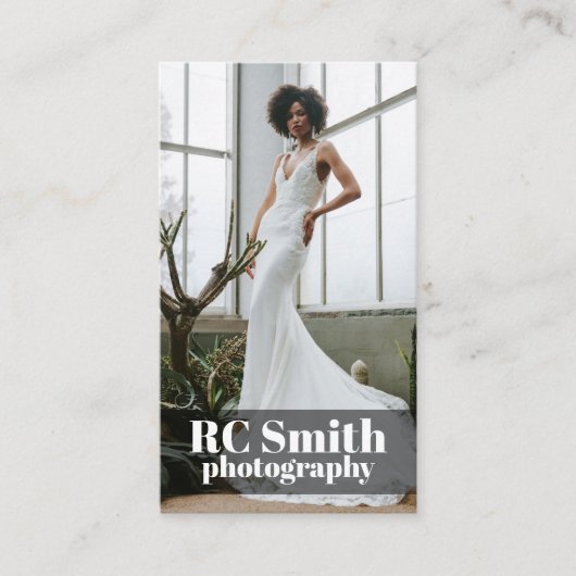 モダン写真家名刺 名刺 (正面)