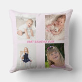 モダン写真家族の母の日 クッション (裏面)