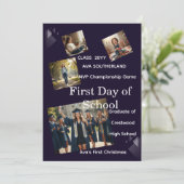 モダン写真数々の卒業招待状Class2025 招待状 (スタンド正面)