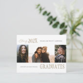 モダン写真数々の卒業発表 ポストカード (スタンド正面)