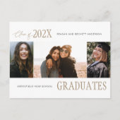 モダン写真数々の卒業発表 ポストカード (正面)