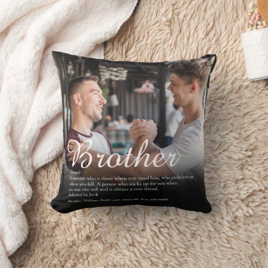 モダン写真最高のBrother Ever Definition クッション (ブランケット)