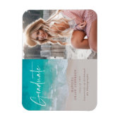 モダン写真海ビーチ書モダン マグネット (縦)