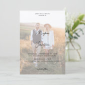 モダン写真立て型結婚式ペーパーアイテム -KR 招待状 (スタンド正面)