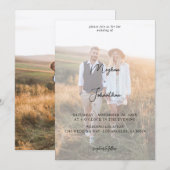 モダン写真立て型結婚式ペーパーアイテム -KR 招待状 (正面/裏面)