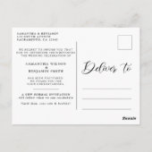 モダン写真結婚の変更 ポストカード (裏面)